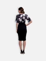 Hot Squash Short Sleeve Cocktail Black Dress - Bild 2 von 3