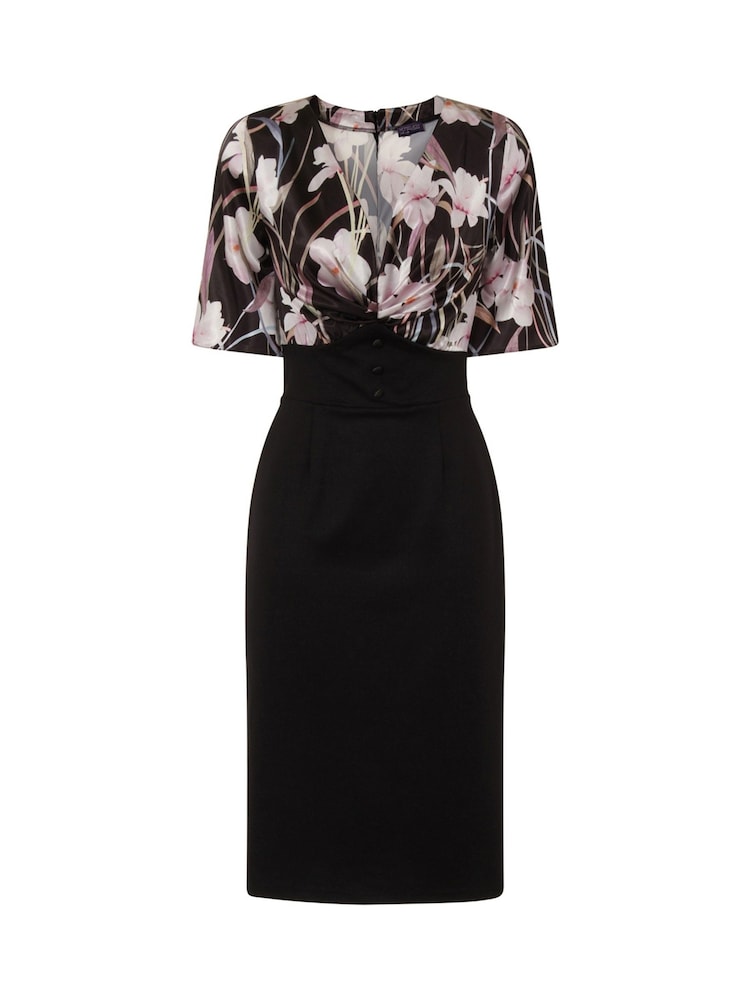 Hot Squash Short Sleeve Cocktail Black Dress - Bild 3 von 3