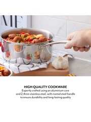 Sur La Table Stainless Steel TriPly 20cm Saucepan with Lid - Image 3 of 9