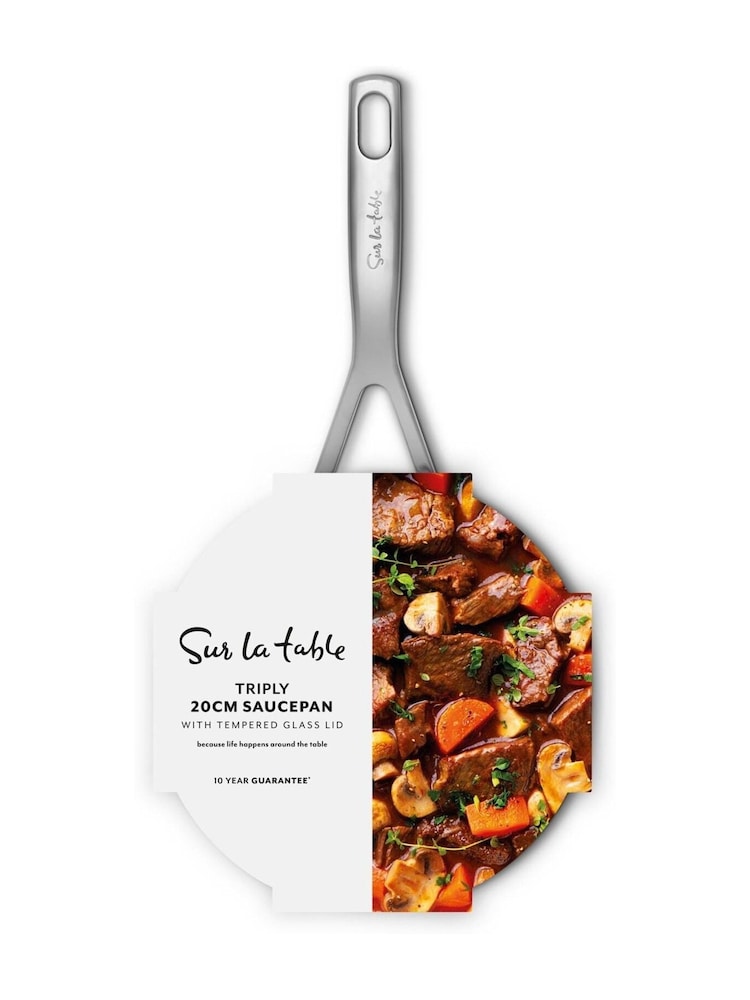 Sur La Table Stainless Steel TriPly 20cm Saucepan with Lid - Image 9 of 9