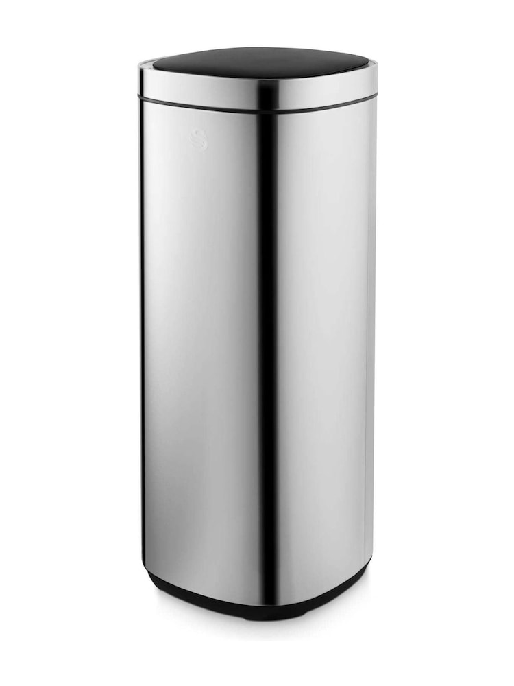 Swan Stainless Steel 50L Square Sensor Bin - Image 1 of 9