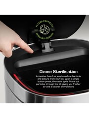 Swan Stainless Steel 50L Square Sensor Bin - Image 4 of 9