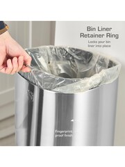 Swan Stainless Steel 50L Square Sensor Bin - Image 5 of 9