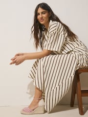 Pink Forever Comfort® Broderie Closed Toe Wedges - Image 4 of 10