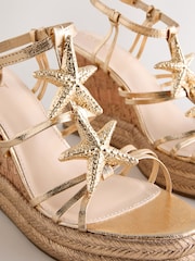 Gold Forever Comfort Starfish Charm Wedges - Image 10 of 10