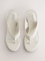 Bone Forever Comfort® Toepost Slingback Wedges - Image 7 of 10