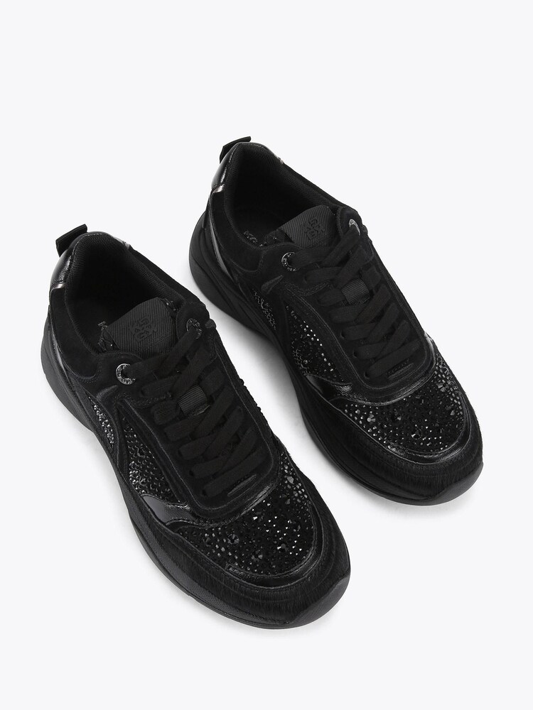 KG Kurt Geiger Black Luxe Gem Trainers - Image 2 of 4 KG Kurt Geiger Black Luxe Gem Trainers - Image 2 of 4