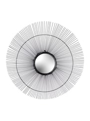 Paoletti Black Wire Wall Mirror - Image 2 of 4