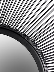 Paoletti Black Wire Wall Mirror - Image 3 of 4