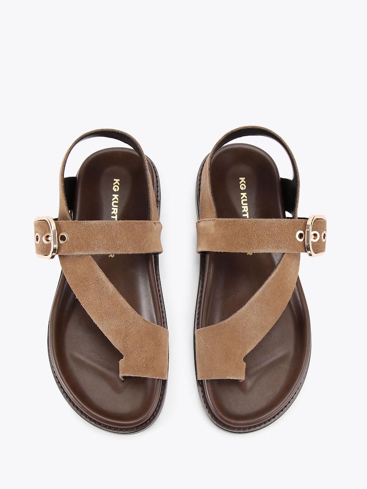 KG Kurt Geiger Rhyan Brown Sandals - Image 2 of 4
