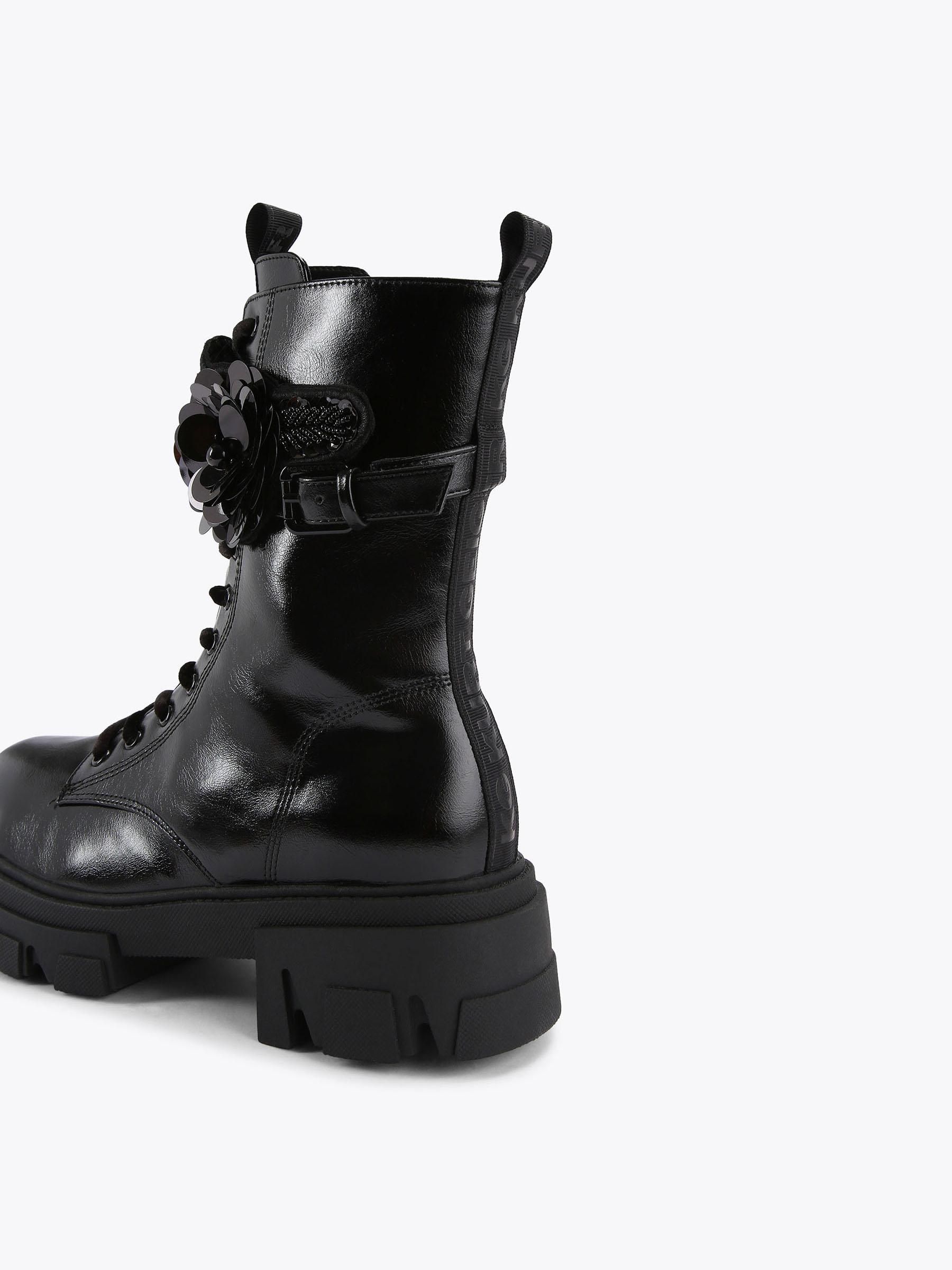 Buy KG Kurt Geiger Black Trekker Cuff Boots from Next USA