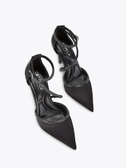 Carvela Black Venezia Court Sandals - Image 2 of 4