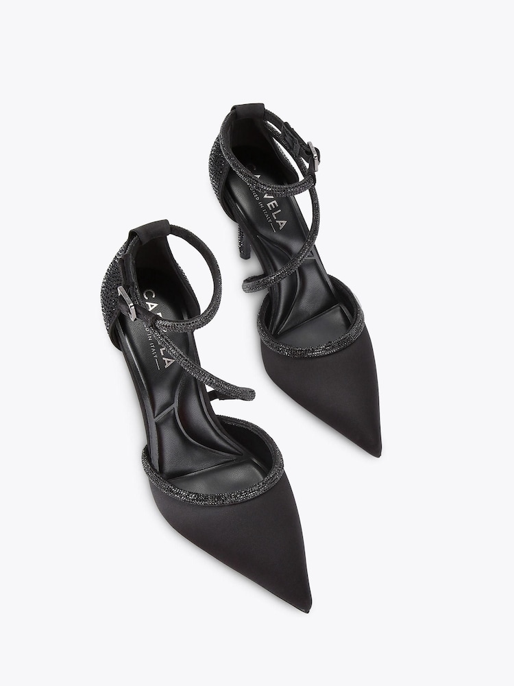 Carvela Black Venezia Court Sandals - Image 2 of 4