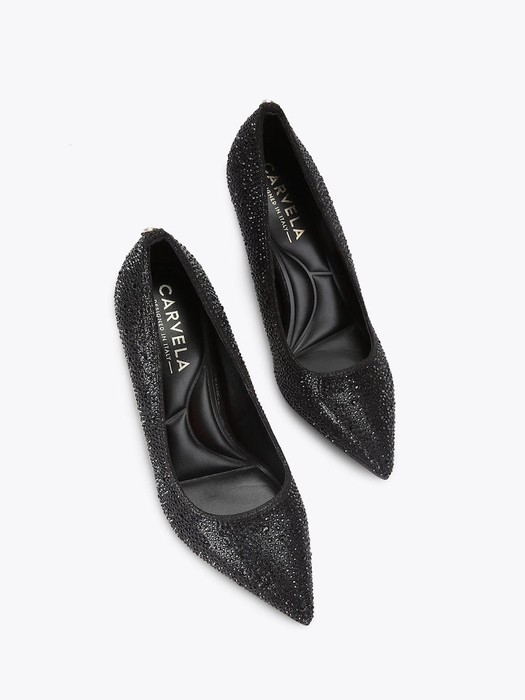 Preto - Carvela Heatseal Court Shoes - Imagem 2 de 4