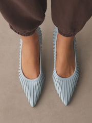 Chocolate Brown Forever Comfort® Striped Cutout Court Heels - Image 10 of 10