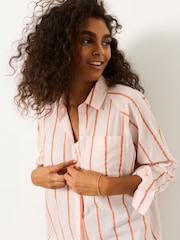 FatFace Bessie Pink Stripe Shirt - Image 3 of 6