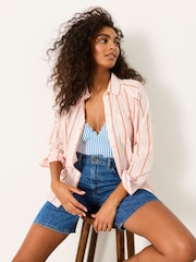 FatFace Bessie Pink Stripe Shirt - Image 4 of 6
