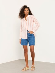 FatFace Bessie Pink Stripe Shirt - Image 5 of 6