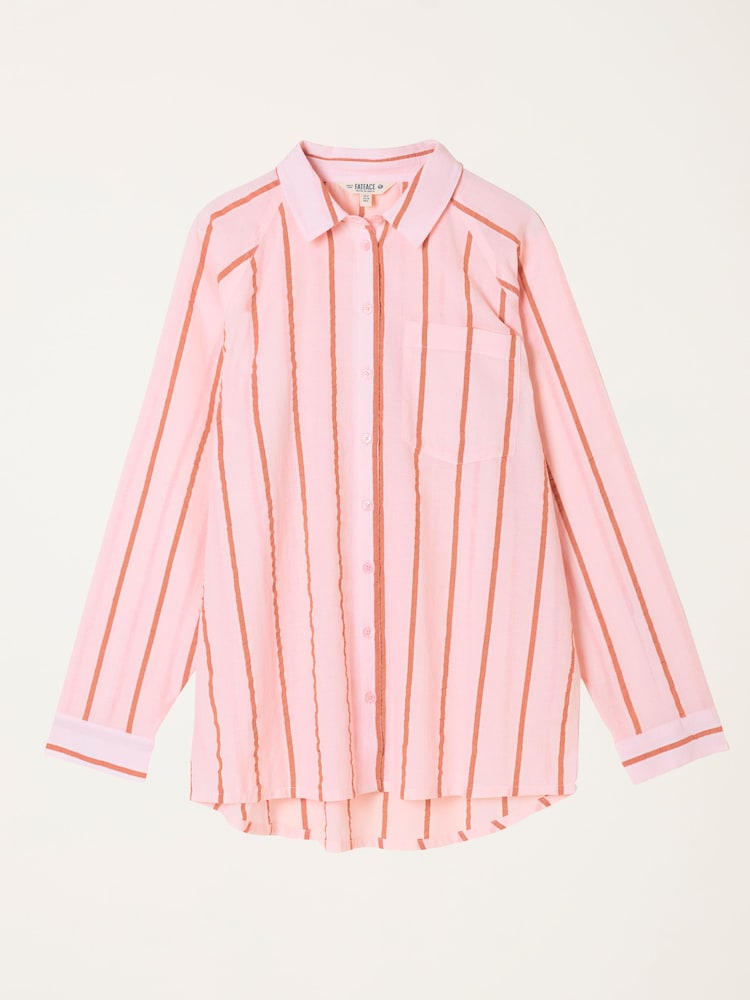 FatFace Bessie Pink Stripe Shirt - Image 6 of 6
