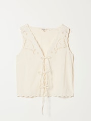FatFace Becky Ivory Embroidered Waistcoat - Image 7 of 7