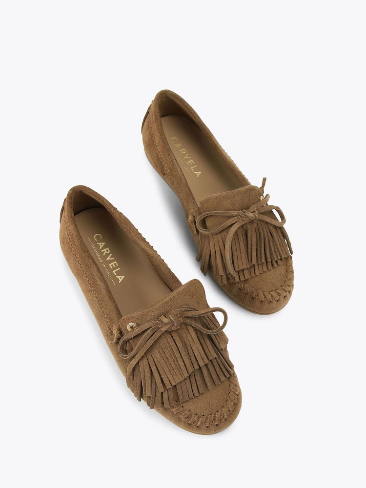 Carvela Brown Carvela Cream Nila Loafer Shoes - Image 2 of 4 Carvela Brown Carvela Cream Nila Loafer Shoes - Image 2 of 4