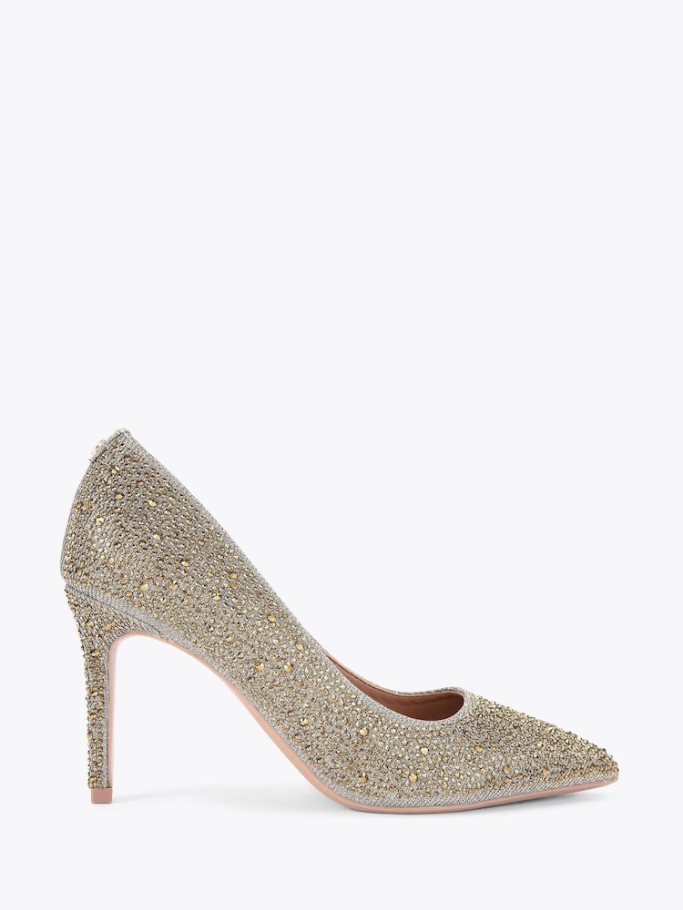 Dourado - Carvela Heatseal Court Shoes - Imagem 1 de 4