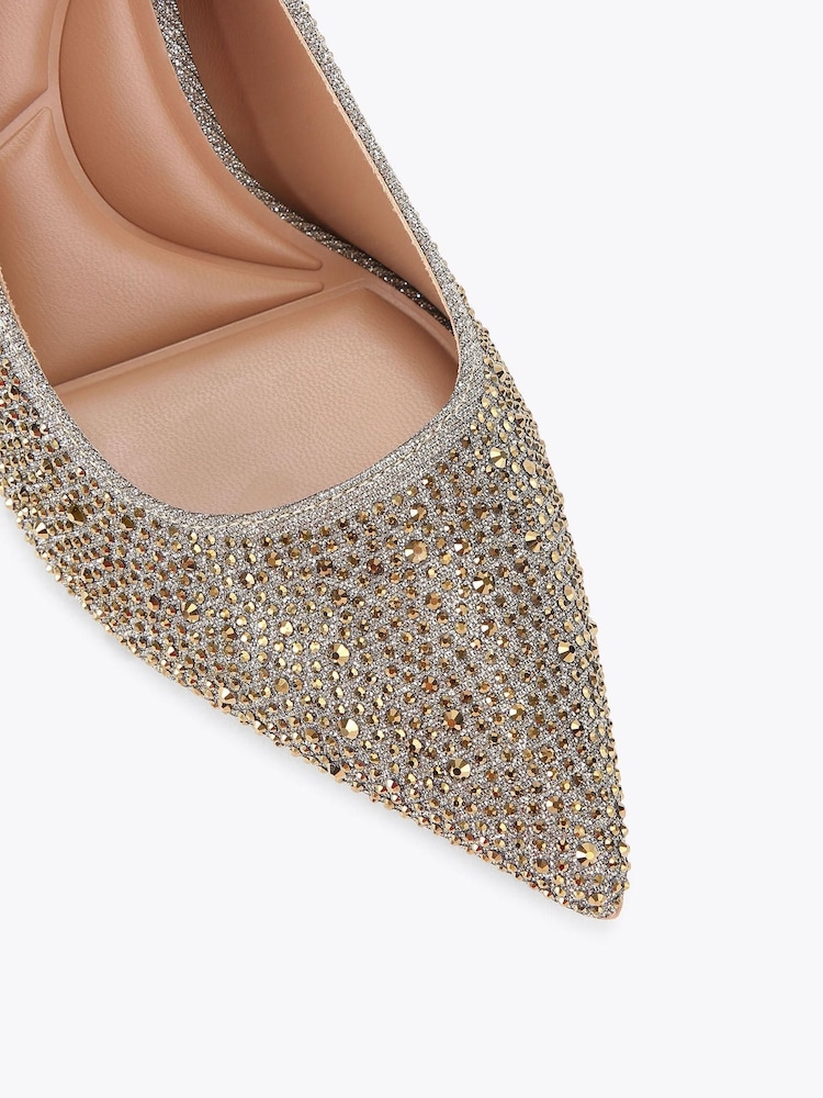 Carvela Gold Heatseal Court Shoes - Image 4 of 4 Carvela Gold Heatseal Court Shoes - Image 4 of 4