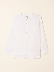 FatFace Julia White Linen Popover - Image 8 of 8