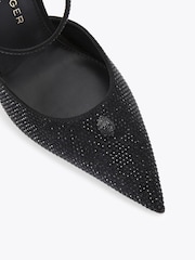 Kurt Geiger London Blue Eagle Point Ankle Strap Shoes - Image 4 of 4