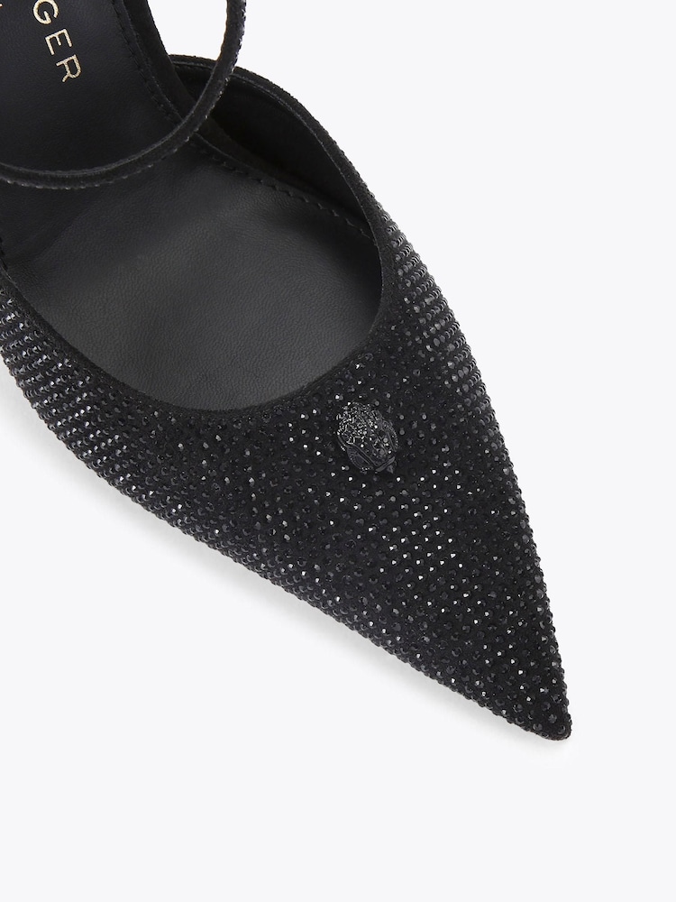 Kurt Geiger London Blue Eagle Point Ankle Strap Shoes - Image 4 of 4 Kurt Geiger London Blue Eagle Point Ankle Strap Shoes - Image 4 of 4