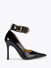 Kurt Geiger London Mansion Ankle Strap Court Black Shoes - Image 1 of 4