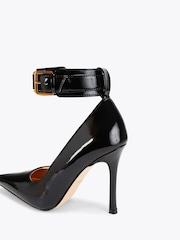 Kurt Geiger London Mansion Ankle Strap Court Black Shoes - Image 2 of 4