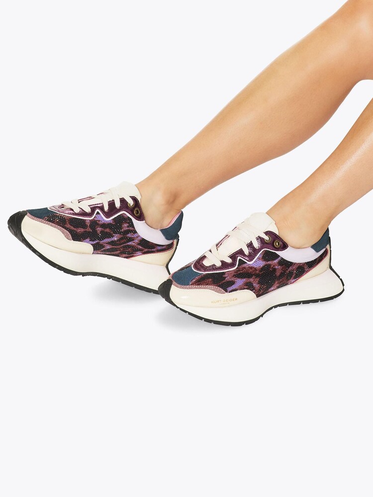 Kurt Geiger London Purple Nylon Quilt Trainers - Image 5 of 5 Kurt Geiger London Purple Nylon Quilt Trainers - Image 5 of 5