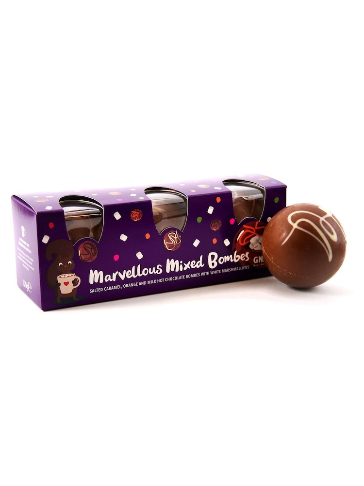 Gnaw Marvellous Mixed Hot Chocolate Bombe Gift Set - Image 2 of 4 Gnaw Marvellous Mixed Hot Chocolate Bombe Gift Set - Image 2 of 4