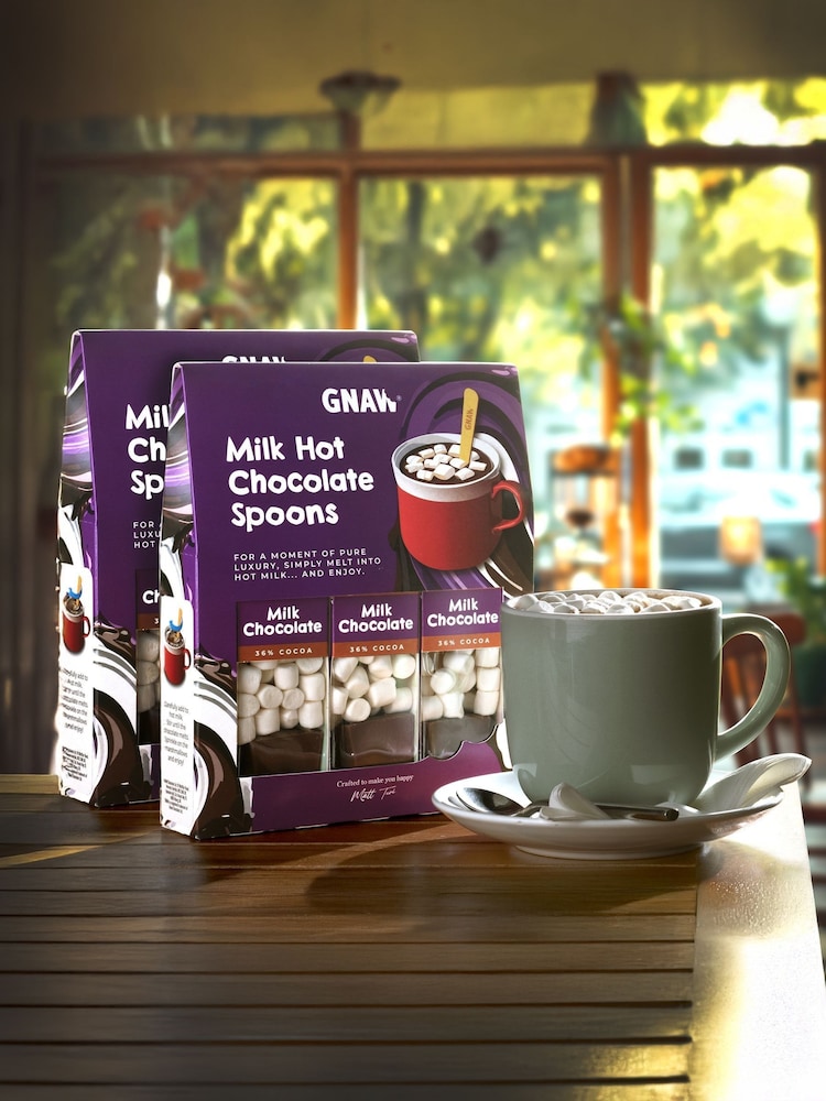 Gnaw Milk Chocolate Hot Choc Spoon Duo Gift Set - Image 3 of 3 Gnaw Milk Chocolate Hot Choc Spoon Duo Gift Set - Image 3 of 3