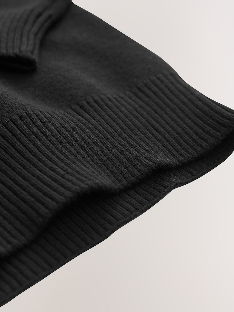 Black. Knitted V-Neck School Jumper (3-16yrs) - Image 10 of 10 Black. Knitted V-Neck School Jumper (3-16yrs) - Image 10 of 10