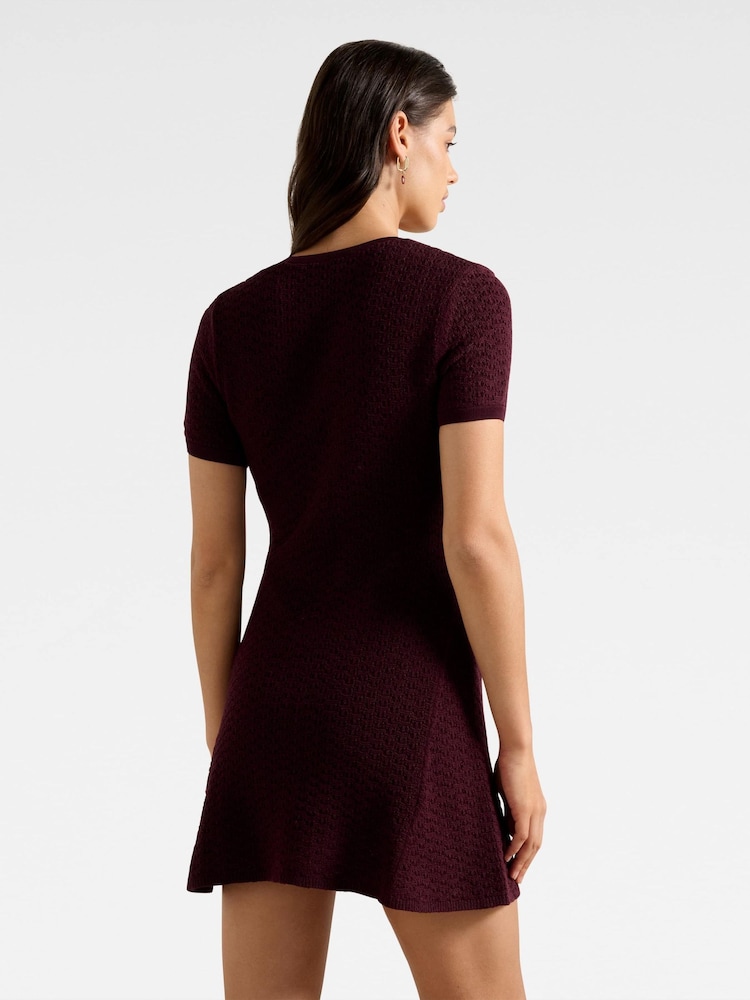 Buy Forever New Purple Rosa Stitch Interest Knitted Mini Dress from Next Austria Buy Forever New Purple Rosa Stitch Interest Knitted Mini Dress from Next Austria