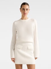Forever New White Natalie Knitted Co-ord Jumper - Image 1 of 5