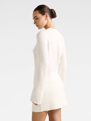 Forever New White Natalie Knitted Co-ord Jumper - Image 2 of 5