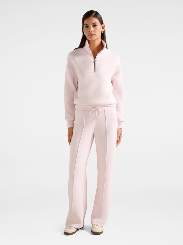 Forever New Pink Tiana Wide Leg Track Trousers - Image 5 of 5