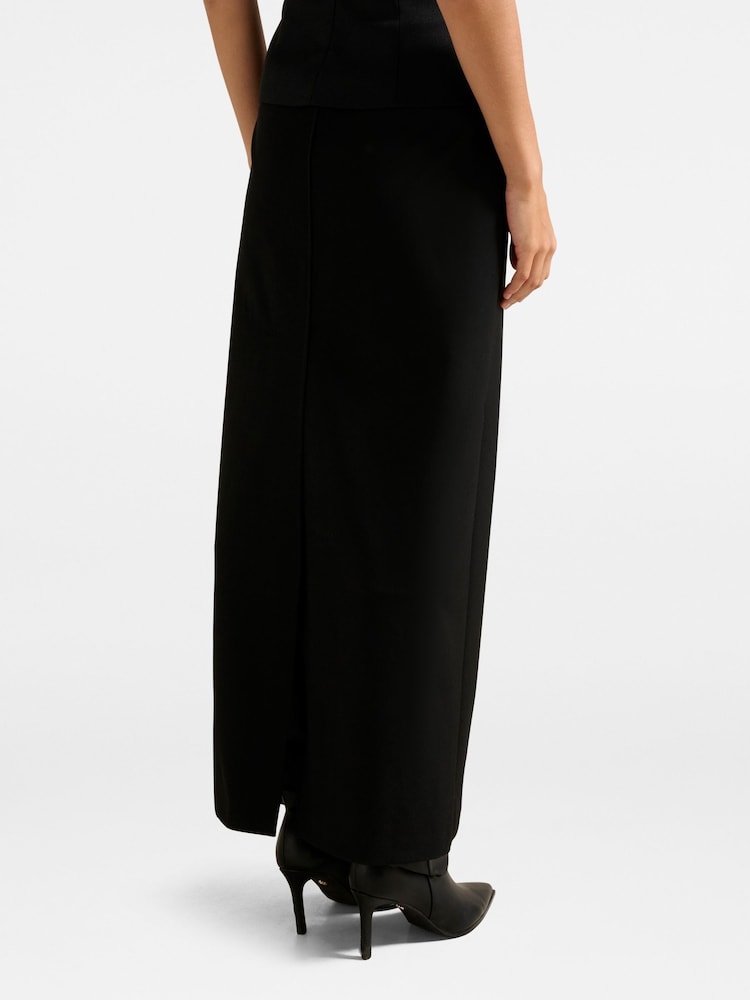 Forever New Black Drew Low Waist Column Skirt - Image 2 of 5 Forever New Black Drew Low Waist Column Skirt - Image 2 of 5