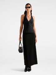 Forever New Black Drew Low Waist Column Skirt - Image 5 of 5