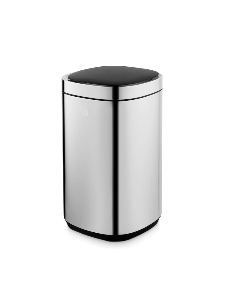 Swan Stainless steel 30L Square Sensor Bin - Image 1 of 9