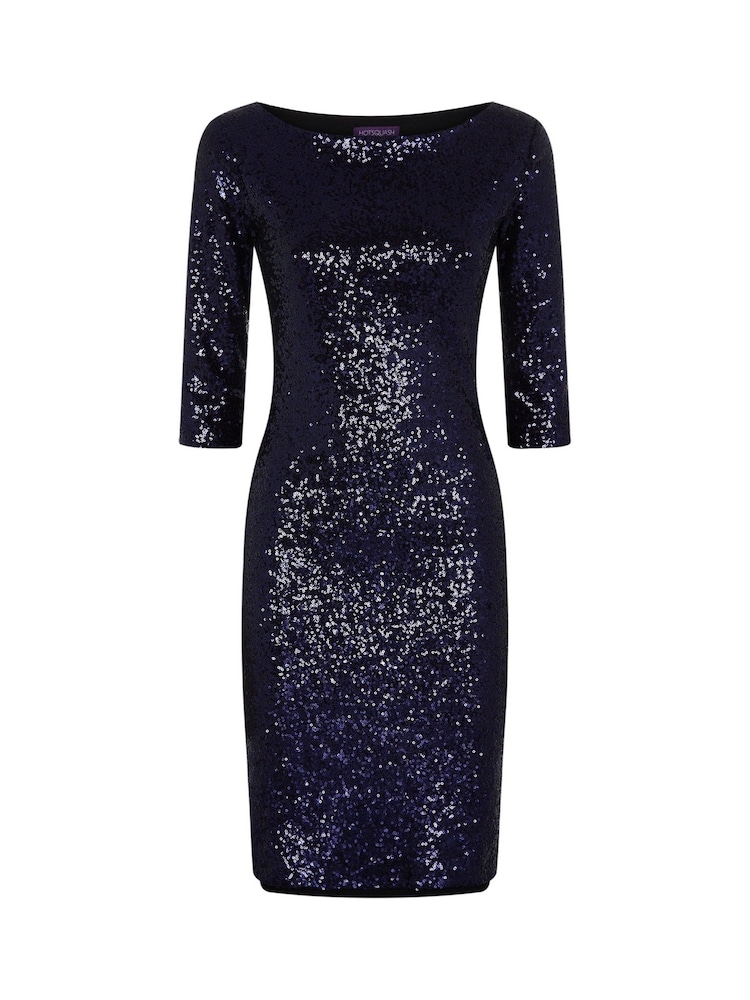 Hot Squash Blue Sequin Dress - Image 3 of 3 Hot Squash Blue Sequin Dress - Image 3 of 3