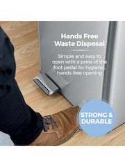 Tower Stainless Steel 60L Pedal Bin, 2 x 30L - Image 4 of 8