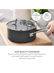 Sur La Table Grey Hard Anodised Saucepan 3 Piece Set - Image 3 of 9