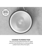 Sur La Table Grey Hard Anodised Saucepan 3 Piece Set - Image 5 of 9
