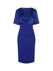 Hot Squash Blue Short Sleeve Cocktail Dress - Bild 3 von 3