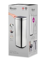 Swan Stainless Steel 50L Touch Bin - Image 9 of 9