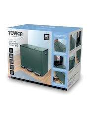 Tower Forest Green 45L Pedal Bin - Image 8 of 8